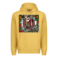 Antique Gold Rodeo Santa Premium Hoodie - CowhideDigitalArt