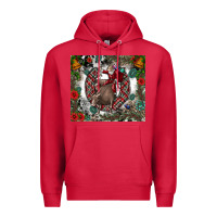 Cardinal Rodeo Santa Premium Hoodie - CowhideDigitalArt