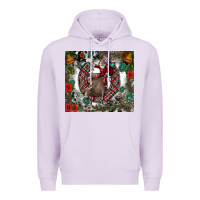 Lilac Rodeo Santa Premium Hoodie - CowhideDigitalArt