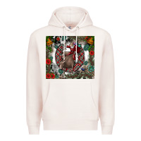 Pale Pink Rodeo Santa Premium Hoodie - CowhideDigitalArt