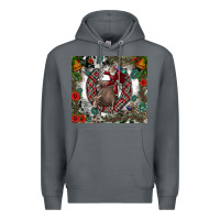 Rock Rodeo Santa Premium Hoodie - CowhideDigitalArt