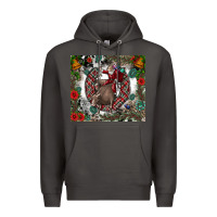 Smoke Rodeo Santa Premium Hoodie - CowhideDigitalArt