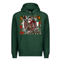 Sports Green Rodeo Santa Premium Hoodie - CowhideDigitalArt