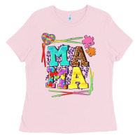Bubblegum Pink Autism Mama Ladies Tee - NancyCooperArtShop
