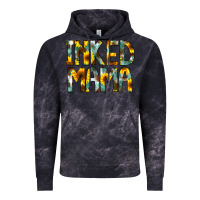 Cloud Black Inked Mama Flowers Vintage Hoodie - CowCowDesign