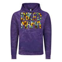 Cloud Purple Inked Mama Flowers Vintage Hoodie - CowCowDesign