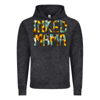 Vintage Black Inked Mama Flowers Vintage Hoodie - CowCowDesign