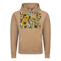 Vintage Coffee Inked Mama Flowers Vintage Hoodie - CowCowDesign