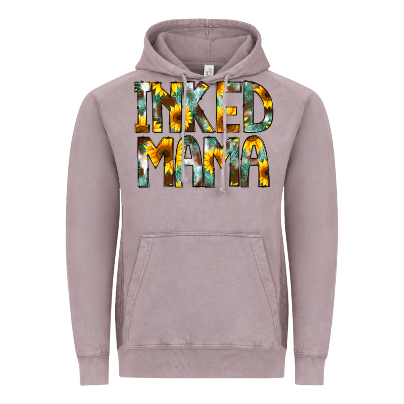 Inked Mama Flowers Vintage Hoodie by CowCowDesign | Teevron