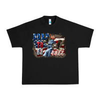 Black Born to be free Urban Heavy Tee - CowGirlArtShop