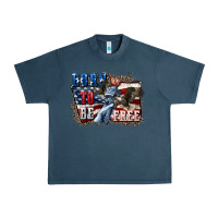 Midnight Navy Born to be free Urban Heavy Tee - CowGirlArtShop