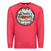 Cardinal christmas santas favorite secretary    light Premium Sweatshirt - AdoDesignShop
