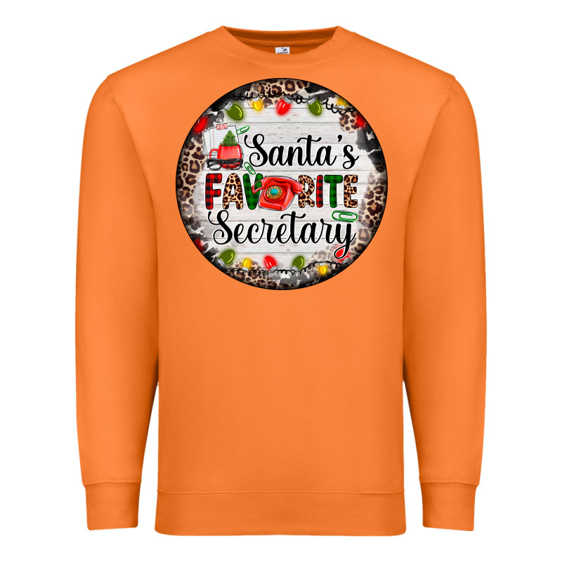 Christmas Santas Favorite Secretary    Light Premium Sweatshirt by AdoDesignShop | Teevron