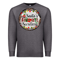Charcoal Heather christmas santas favorite secretary    light Premium Sweatshirt - AdoDesignShop