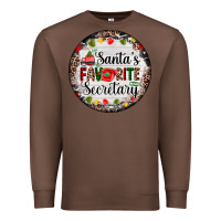 Chestnut christmas santas favorite secretary    light Premium Sweatshirt - AdoDesignShop