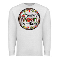 Oatmeal Heather christmas santas favorite secretary    light Premium Sweatshirt - AdoDesignShop
