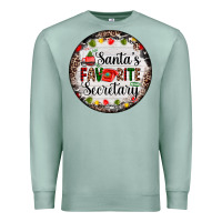 Seafoam christmas santas favorite secretary    light Premium Sweatshirt - AdoDesignShop