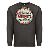Smoke christmas santas favorite secretary    light Premium Sweatshirt - AdoDesignShop