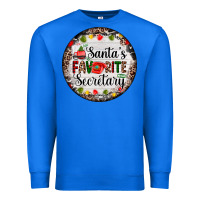 True Royal christmas santas favorite secretary    light Premium Sweatshirt - AdoDesignShop
