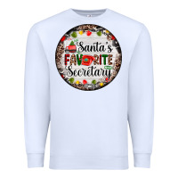 White christmas santas favorite secretary    light Premium Sweatshirt - AdoDesignShop