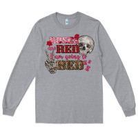 Heather Grey Valentine's Day roses are red i am going to bed Long Sleeve Tee - FaDigitalArtStudio