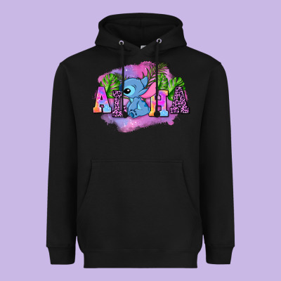 Aloha Stitch Heavyweight Hoodie Designed By Adodesignshop