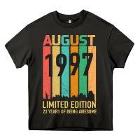 Asphalt August 1997 23 Years Old 23rd Birthday Heavy Core Tee - Bettercallsaul