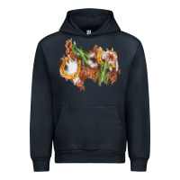 Navy horseshoe cowhide cactus patch Urban Hoodie - AdoDesignShop