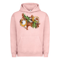 Pigment Salmon horseshoe cowhide cactus patch Urban Hoodie - AdoDesignShop