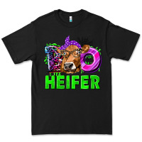 Black Boo Heifer Cow Premium Tee - texasbilliewilder