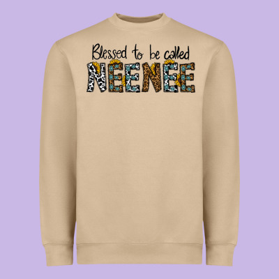 Blessed To Be Called Neenee Heavyweight Sweatshirt Designed By Cowhidedigitalart