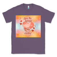 Lavender love the world like the one Classic Tee - TumblerDesignByShophia