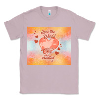 Lilac love the world like the one Classic Tee - TumblerDesignByShophia
