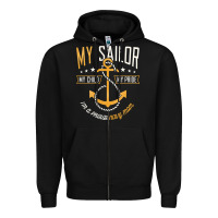 Black Proud Navy Mother for Moms of Sailors Proud Mom Navy Family Zipper Hoodie - longCreatives