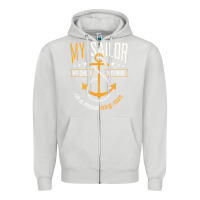 Dove Grey Proud Navy Mother for Moms of Sailors Proud Mom Navy Family Zipper Hoodie - longCreatives