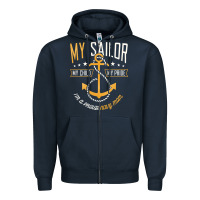 Navy Proud Navy Mother for Moms of Sailors Proud Mom Navy Family Zipper Hoodie - longCreatives