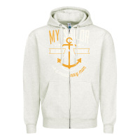Oatmeal Heather Proud Navy Mother for Moms of Sailors Proud Mom Navy Family Zipper Hoodie - longCreatives