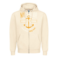 Sandshell Proud Navy Mother for Moms of Sailors Proud Mom Navy Family Zipper Hoodie - longCreatives