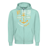 Seafoam Proud Navy Mother for Moms of Sailors Proud Mom Navy Family Zipper Hoodie - longCreatives