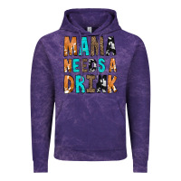 Cloud Purple Mama Needs a Drink Vintage Hoodie - CowCowDesign