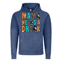 Vintage Denim Mama Needs a Drink Vintage Hoodie - CowCowDesign