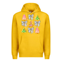 Lemon Christmas Trees And Bow Premium Hoodie - CowhideDigitalArt