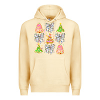 Pina Colada Christmas Trees And Bow Premium Hoodie - CowhideDigitalArt