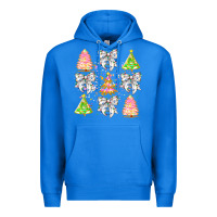 True Royal Christmas Trees And Bow Premium Hoodie - CowhideDigitalArt