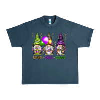 Midnight Navy Mardi Gras squad with gnomies Urban Heavy Tee - HowdyJamesFarm