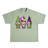 Oil Green Mardi Gras squad with gnomies Urban Heavy Tee - HowdyJamesFarm