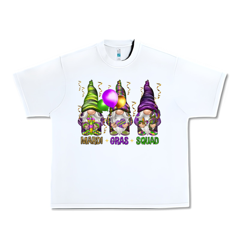 Mardi Gras Squad With Gnomies Urban Heavy Tee by HowdyJamesFarm | Teevron