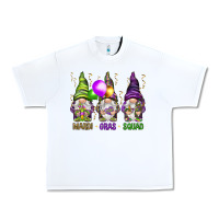 White Mardi Gras squad with gnomies Urban Heavy Tee - HowdyJamesFarm