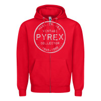 Red Pyrex Mark  Vintage Collector Made in USA Zipper Hoodie - longCreatives