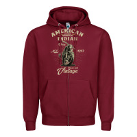 Vintage American Motorcycle Indian For Old Biker Gifts Zipper Hoodie | Teevron